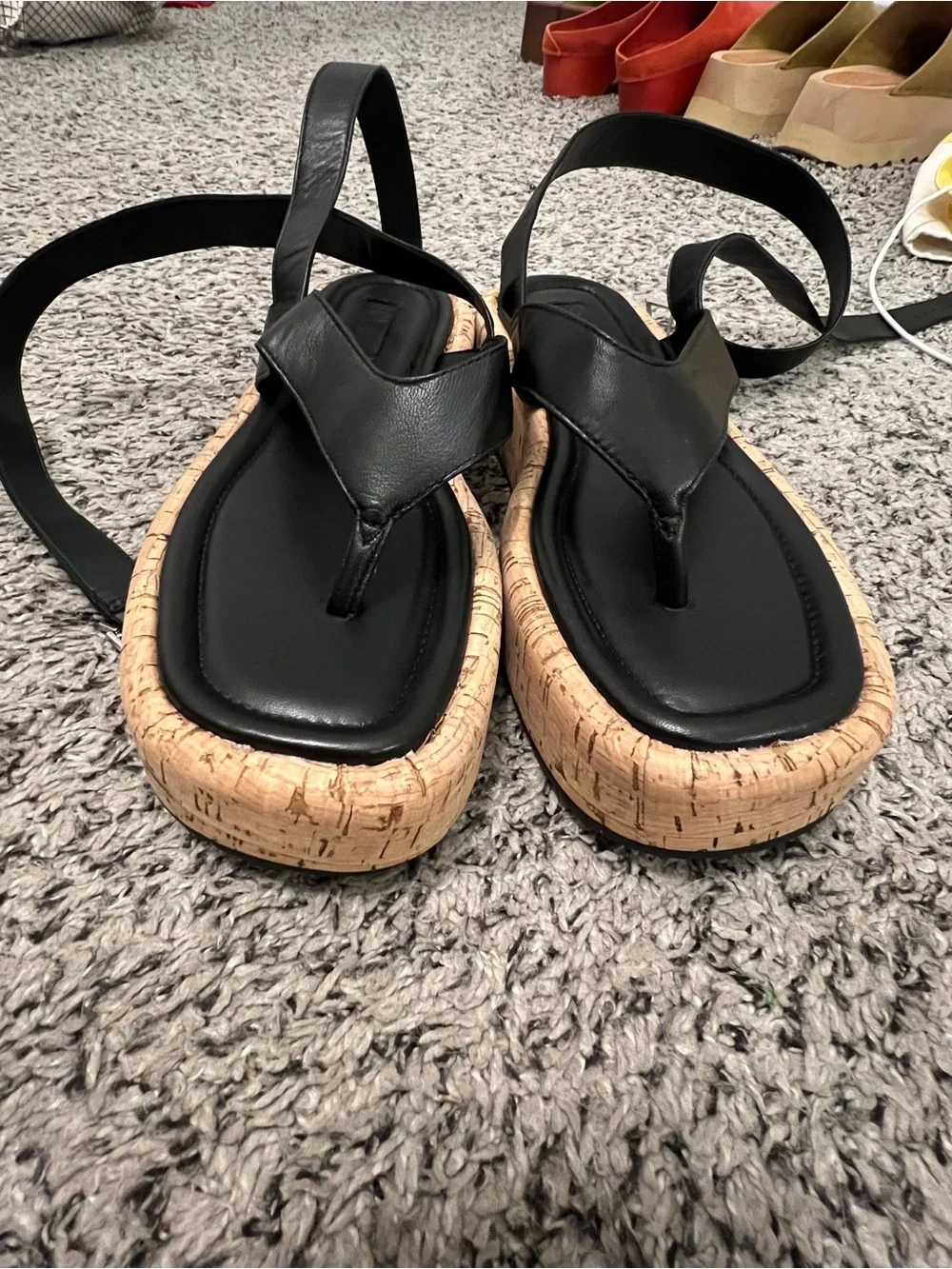Schutz Tessi Platform Leather Strappy Sandals